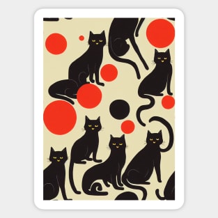 Black Cats for Cat lovers. Perfect gift for National Black Cat Day, #12 Sticker